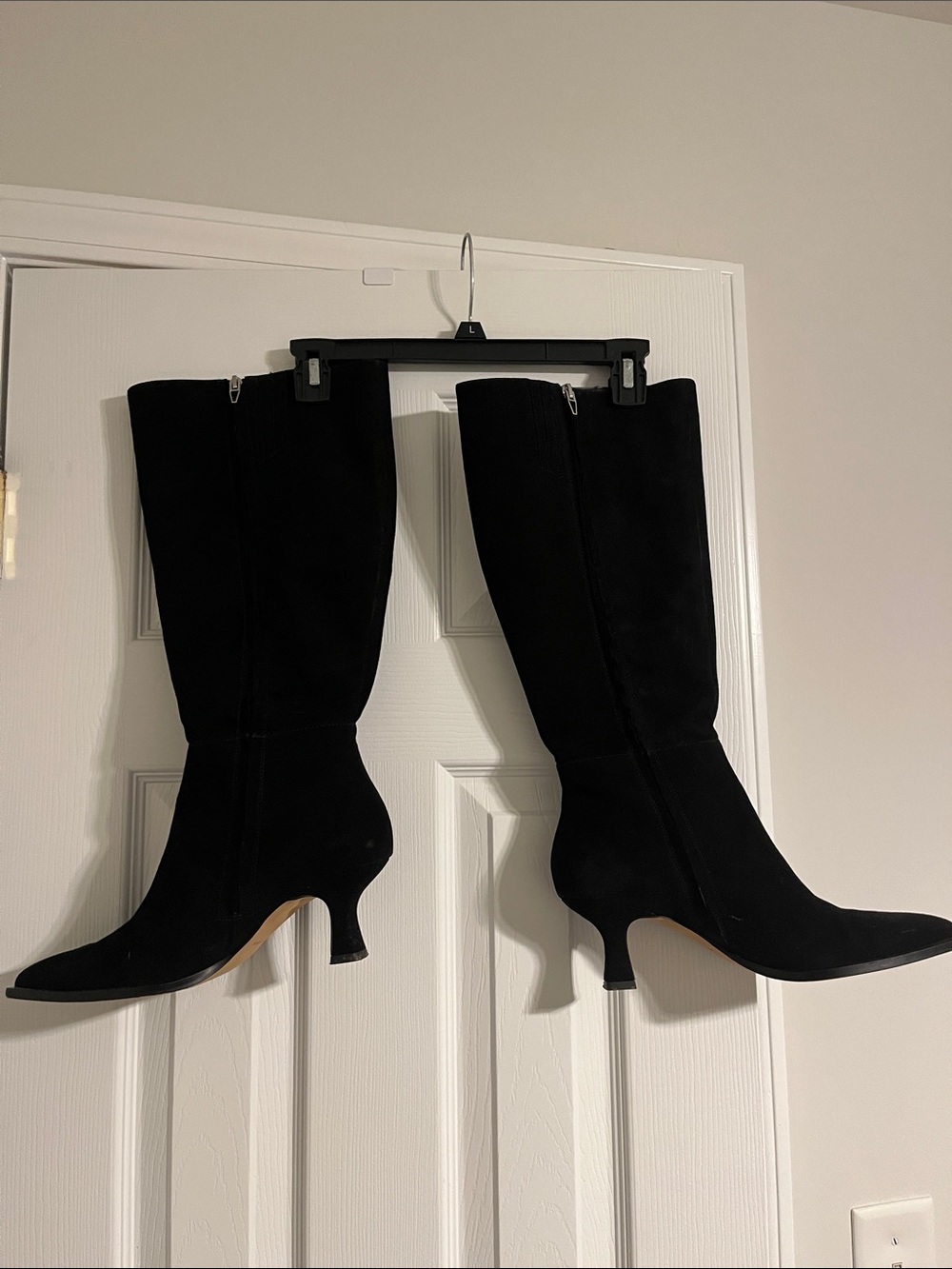 Dolce Vita Wide Calf Black Knee-High Suede Boots - Picture 2 of 6